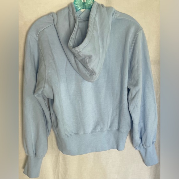 Light Blue Cropped Hoodie - Picture 2 of 3